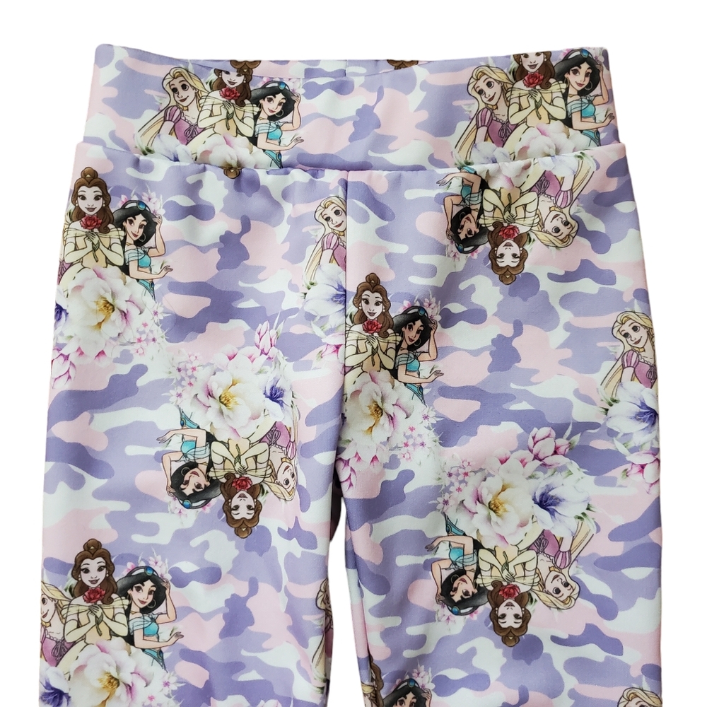 Disney Princesses‎ Aurora Belle Jasmine Camo Leggings Pink Purple Size 3T
